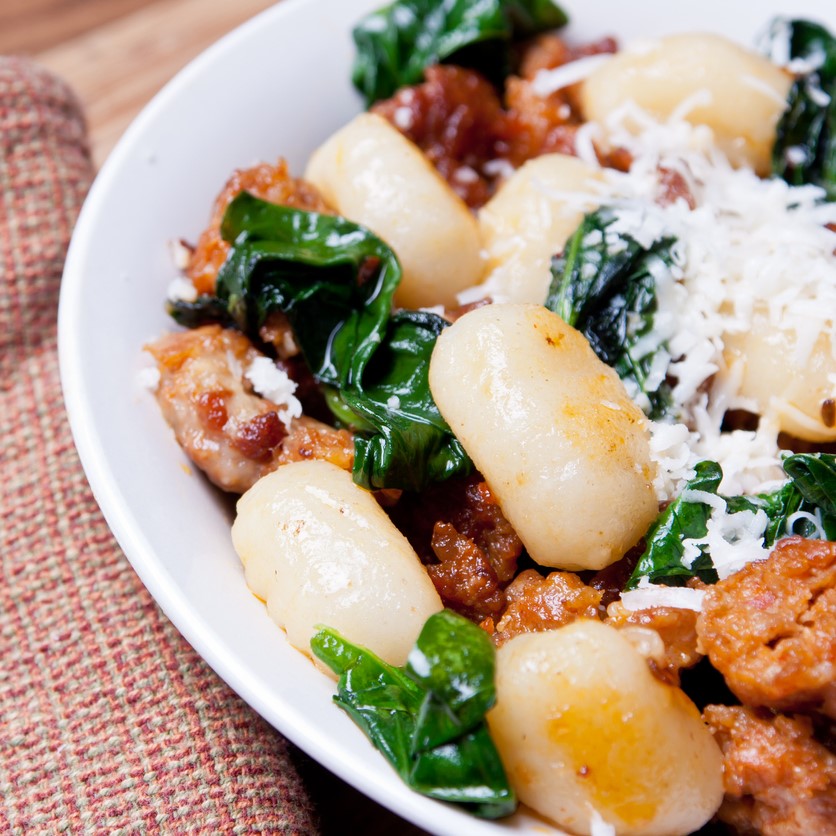 A Taste of Italy in 20 Minutes: Chicken Sausage & Pesto Gnocchi