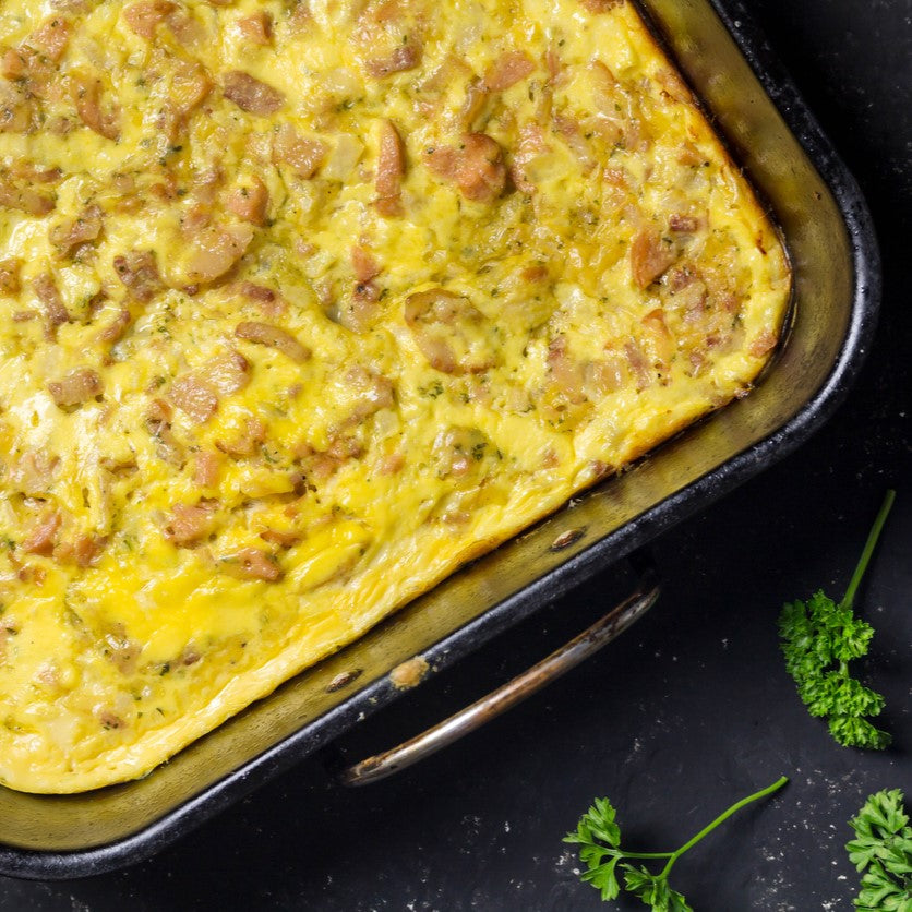 Sausage and Polenta Perfection: Peppers & Onions Bake Recipe