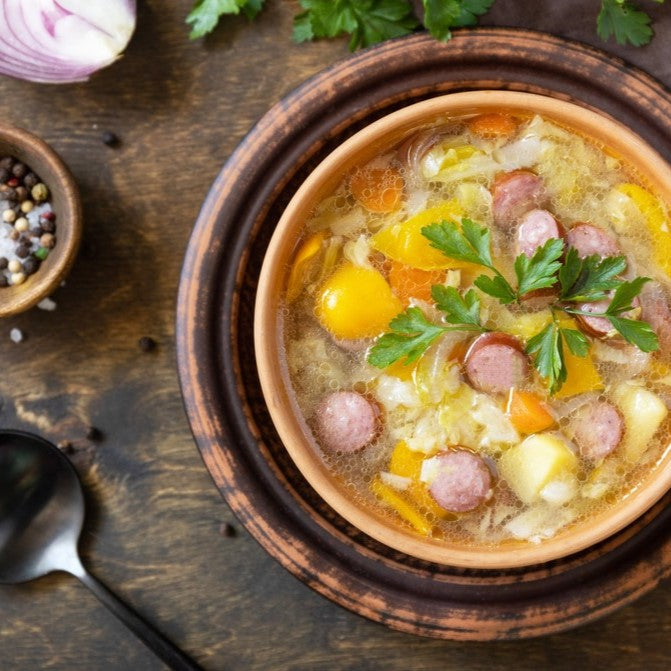 Warm Up with Irish Comfort Food: Banger and Cabbage Soup Recipe
