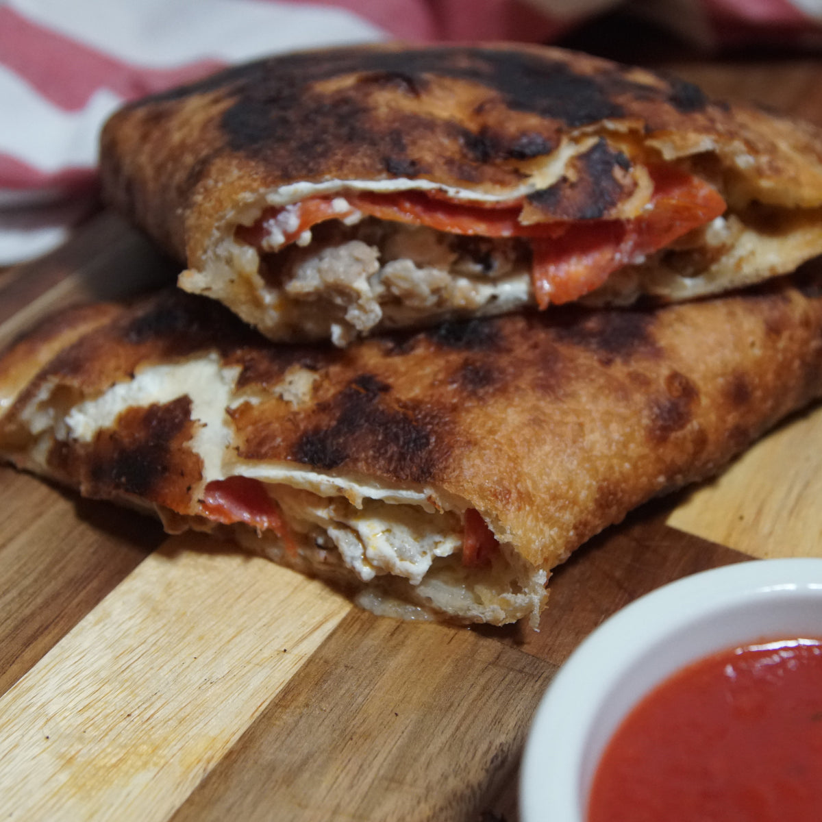 Calzone Recipe Chicken Sausage Stuffed with Broccoli Rabe & Mozzarella