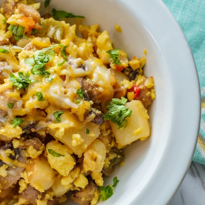 Satisfying Comfort Food: Provolone & Parsley Sausage Hash Delight