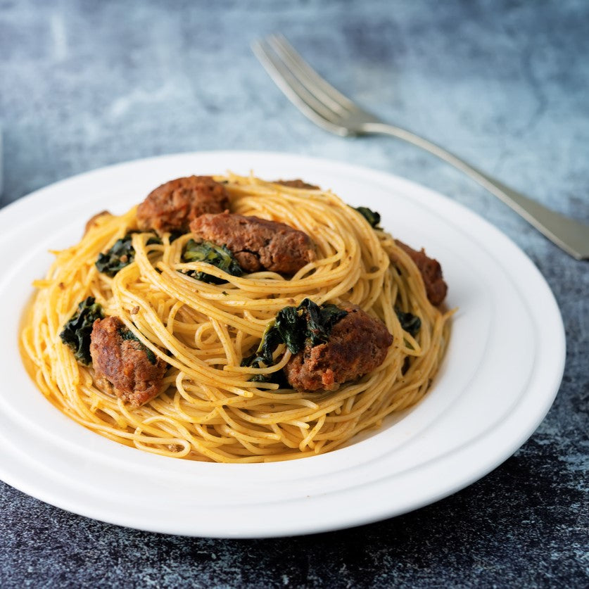 Linguine Love Affair: Luganica Sausage and Rapini for Dinner Bliss