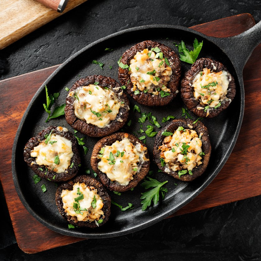 Sausage-Stuffed Mushrooms: Peppers & Onions in Every Bite!