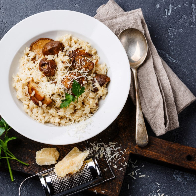 Rustic Elegance on Your Plate: Sweet Italian Sausage Risotto with Wild Mushrooms