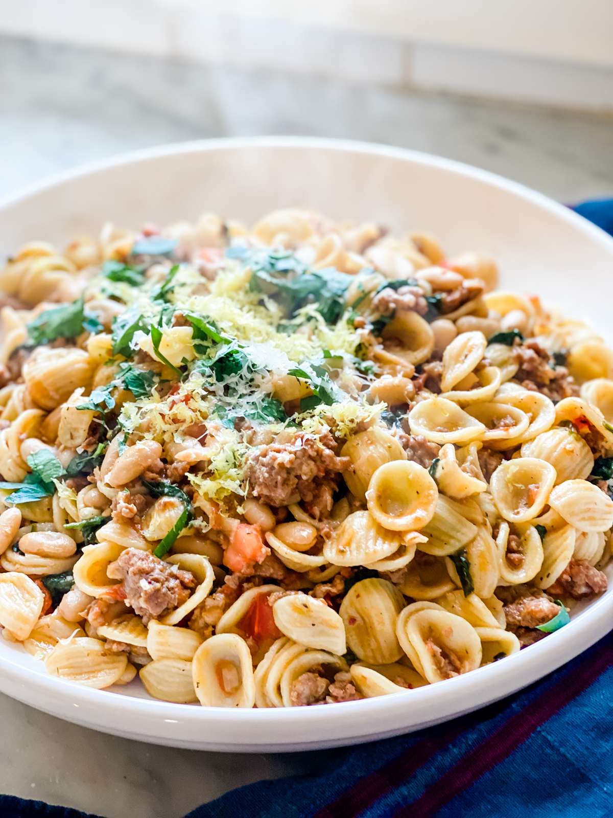 Annie's Pasta With Sausage, Beans, and Greens