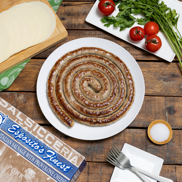 Sweet Sausage with Provolone & Parsley | Esposito's Finest Quality Sausage